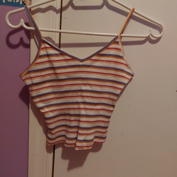 Shein cropped striped tank top size M - Picture 4 of 4